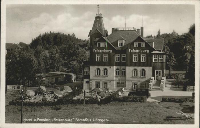 Baerenfels Erzgebirge otel Pension Felsenburg