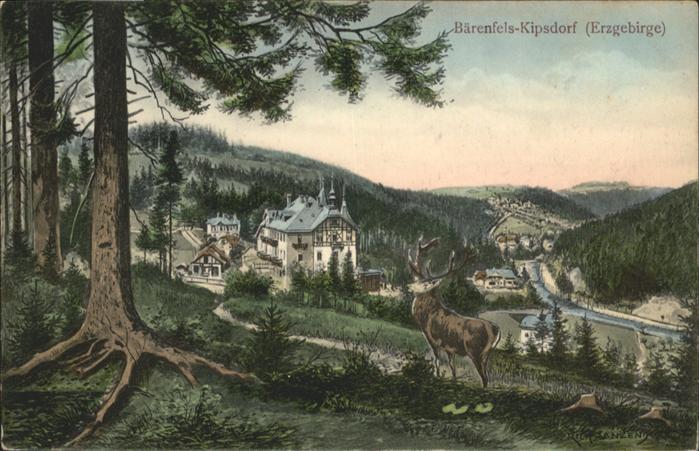 Baerenfels Erzgebirge ipsdorf Hirsch