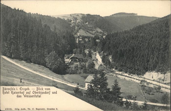 Baerenfels Erzgebirge berkipsdorf Weisseritztal