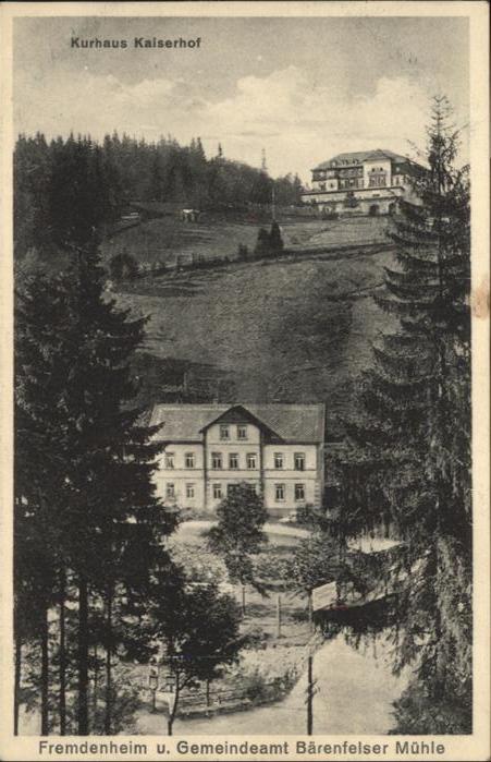 Baerenfels Erzgebirge urhaus Kaiserhof Fremdenheim Gemeindeam