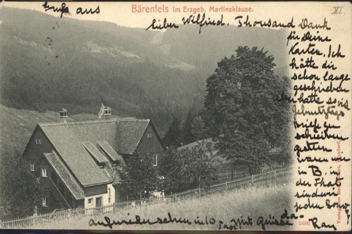 Baerenfels Erzgebirge artinsklause