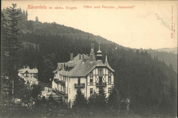 Baerenfels Erzgebirge otel Pension Kaiserhof