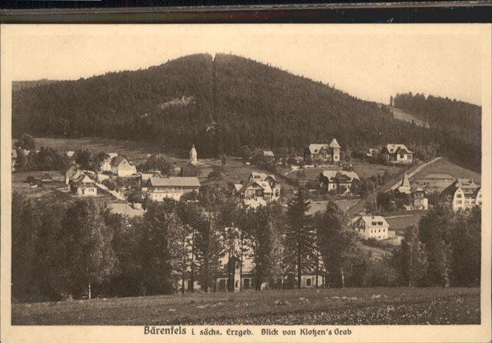 Baerenfels Erzgebirge lotzens Grab