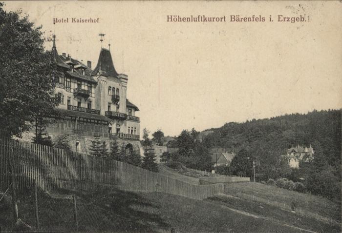 Baerenfels Erzgebirge otel Kaiserhof