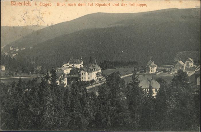 Baerenfels Erzgebirge al Kipsdorf Tellkoppe