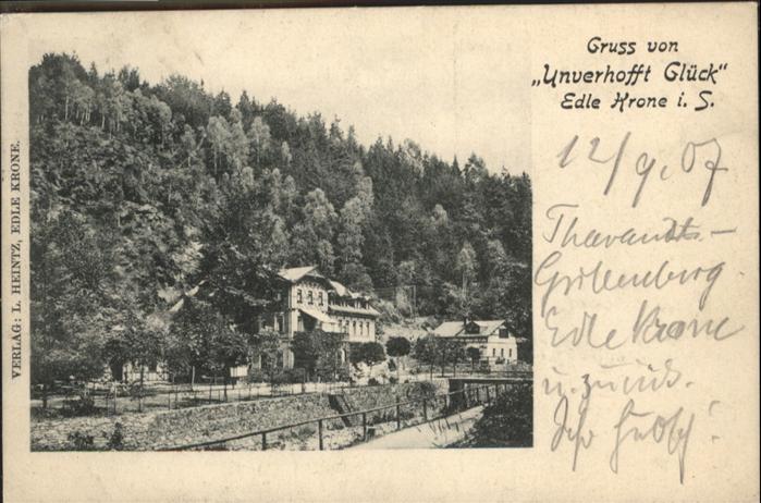 Edle Krone Sachsen Unverhofft Glück