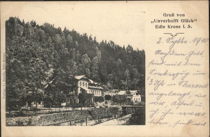 Edle Krone Sachsen Unverhofft Glück