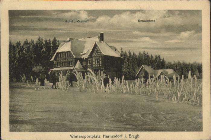 Hermsdorf Erzgebirge Hotel Wettin Schwemme