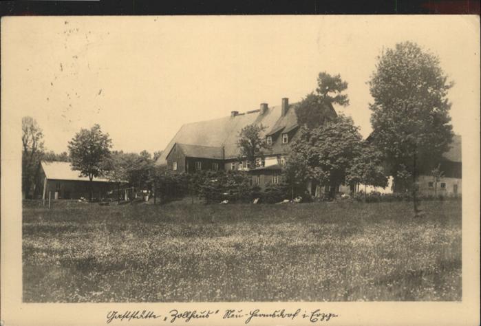 Neuhermsdorf Erzgebirge Gaststätte Zollhaus