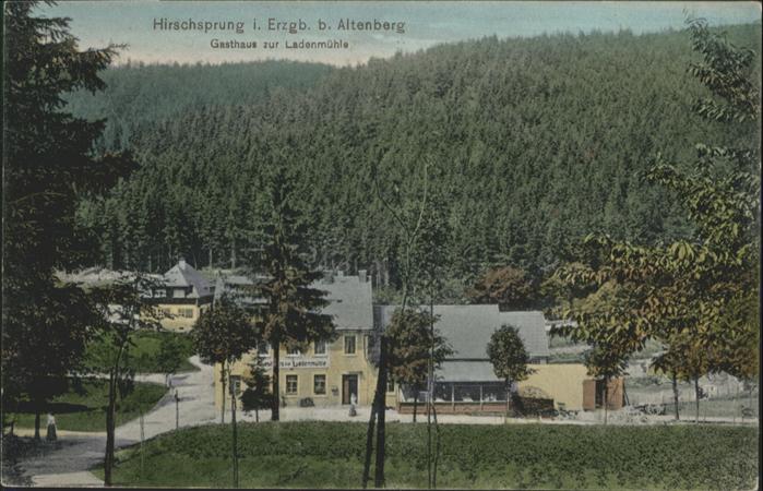 Hirschsprung Erzgebirge Altenberg Gasthaus zur Laden
