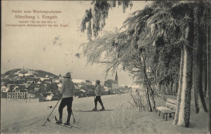 Altenberg Erzgebirge Skifahrer