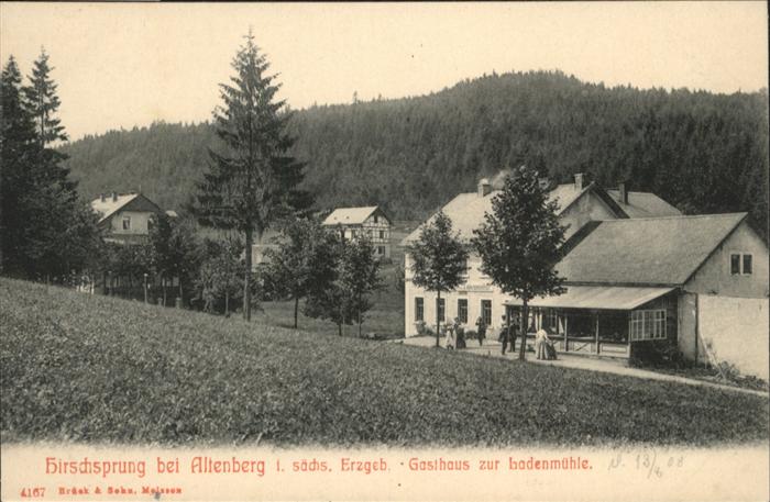 Hirschsprung Altenberg Erzgebirge Gasthaus zur Laden