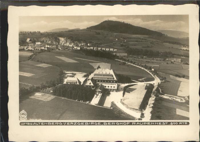 Altenberg Erzgebirge Fliegeraufnahme Berghof Raupennest