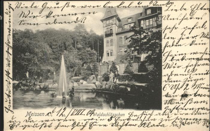 Meissen Elbe Sachsen Meissen Waldschlösschen