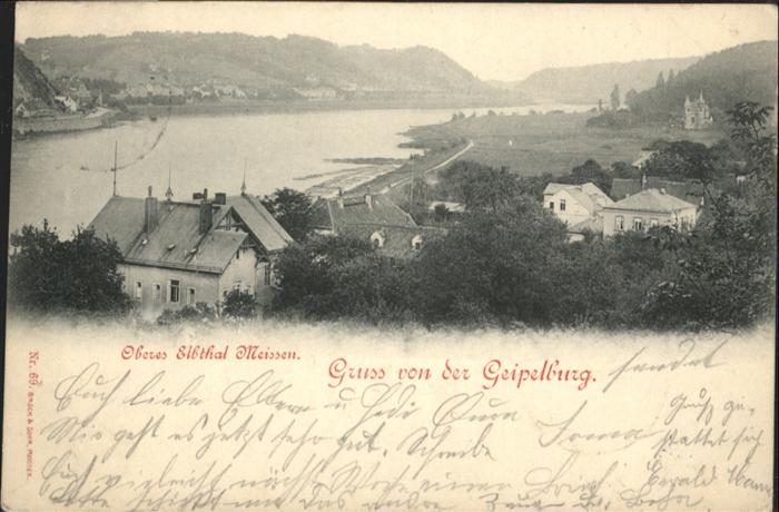Meissen Elbe Sachsen Meissen Geipelburg Elbe