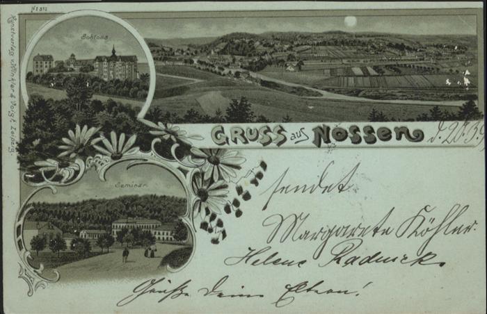 Nossen Mondscheinkarte Seminar Schloss