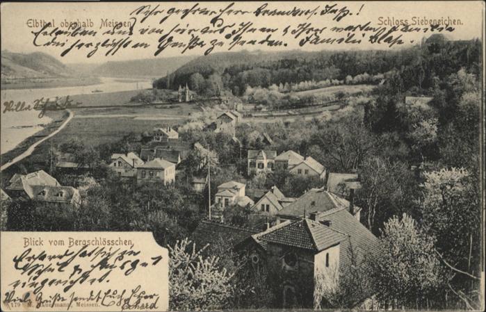 Meissen Elbe Sachsen Meissen Elbthal Bergschlösschen