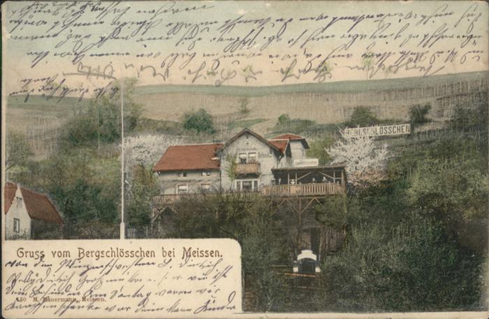 Meissen Elbe Sachsen Meissen Bergschlösschen