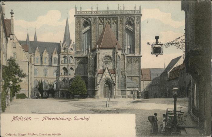 Meissen Elbe Sachsen Meissen Albrechtsburg Domhof