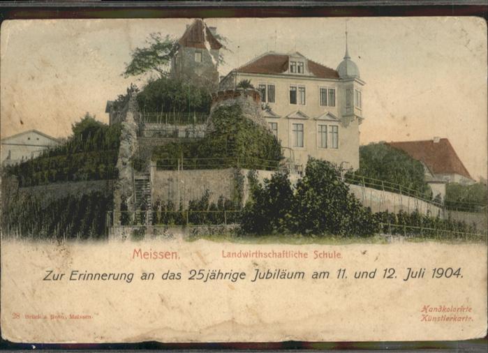 Meissen Elbe Sachsen Meissen Schule