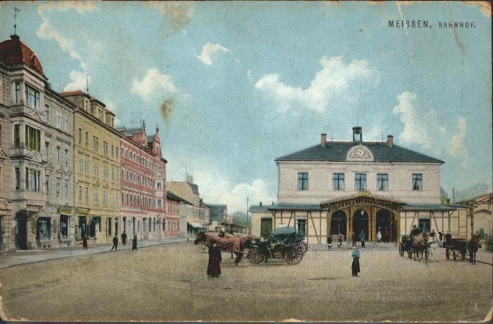 Meissen Elbe Sachsen Meissen Bahnhof