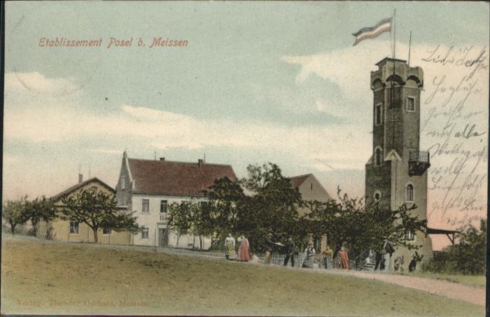 Meissen Elbe Sachsen Meissen Posel Etablissement
