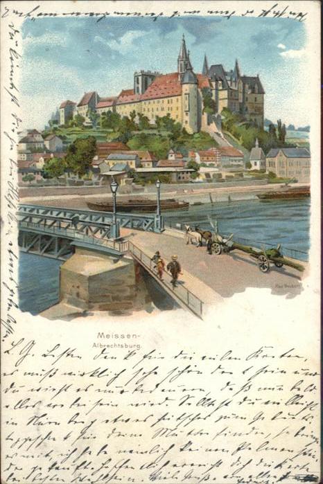 Meissen Elbe Sachsen Meissen Albrechsburg Künstler Max Neube