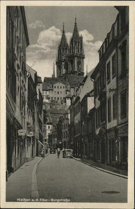 Meissen Elbe Sachsen Meissen Elbe Burgstrasse