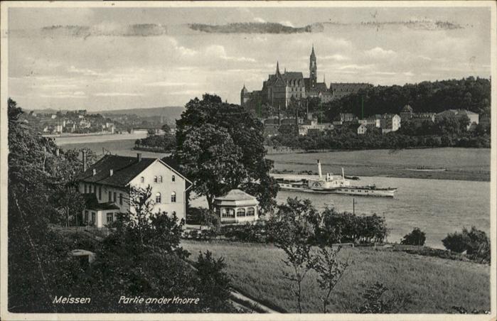 Meissen Elbe Sachsen Meissen Knorre Dampfer