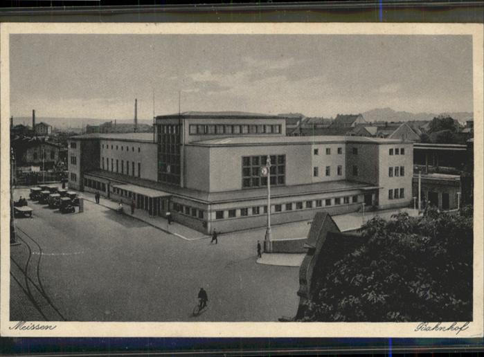 Meissen Elbe Sachsen Meissen Bahnhof