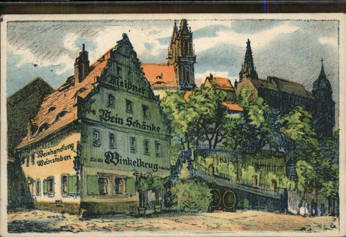 Meissen Elbe Sachsen Meissen Weinschänke Winkelkrug