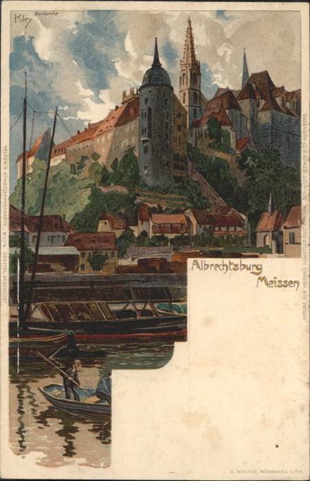 Meissen Elbe Sachsen Meissen Albrechtsburg Künstler Kley