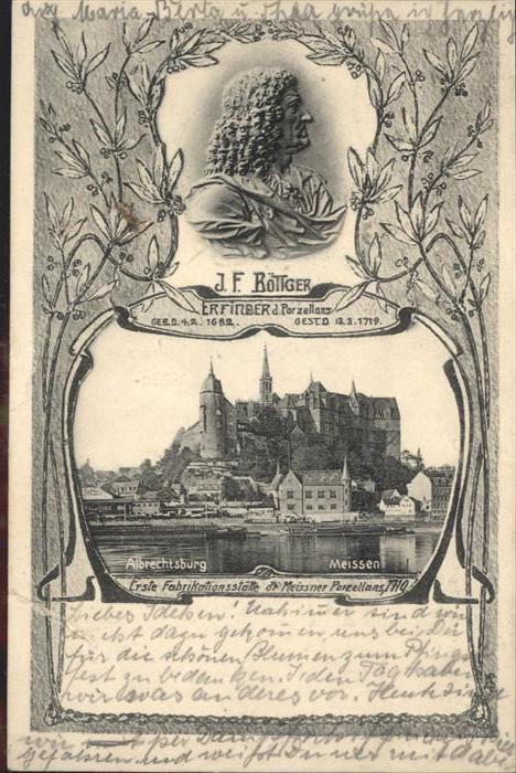 Meissen Elbe Sachsen Meissen Albrechtsburg J. F. Böttger