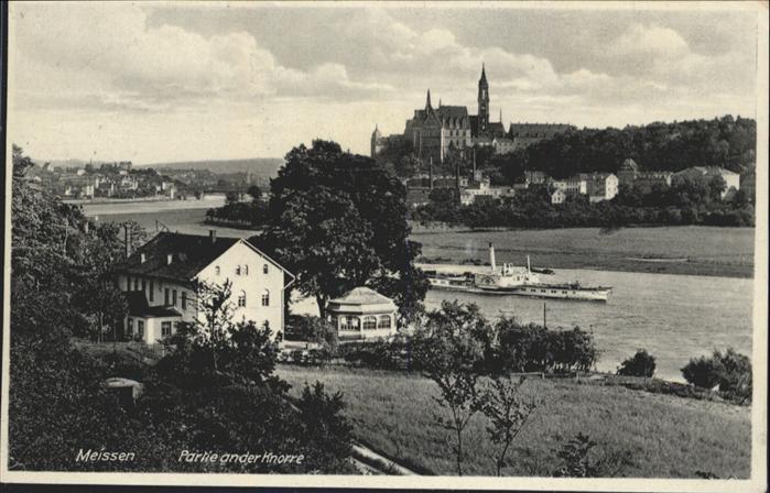 Meissen Elbe Sachsen Meissen Knorre Dampfer