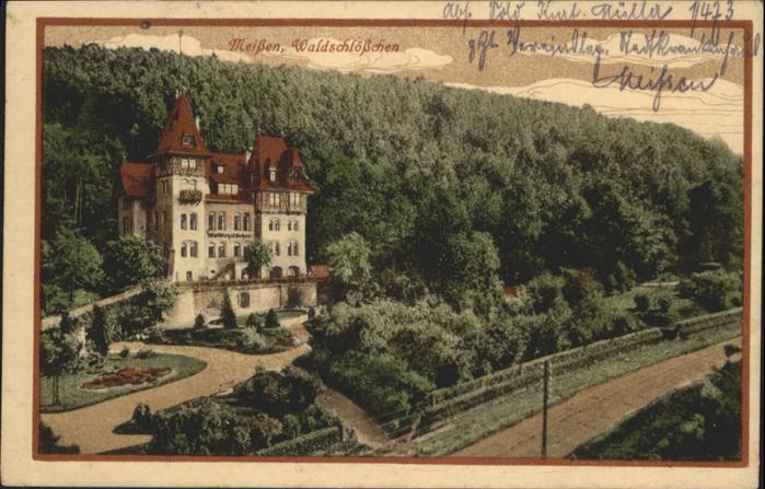 Meissen Elbe Sachsen Meissen Waldschlösschen