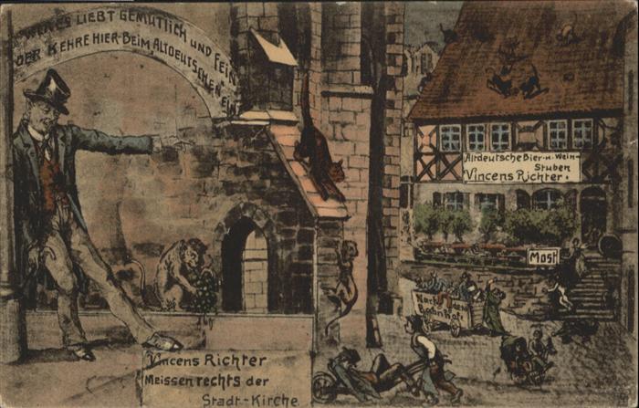 Meissen Elbe Sachsen Meissen Altdeutsche Bierstube Weinstube