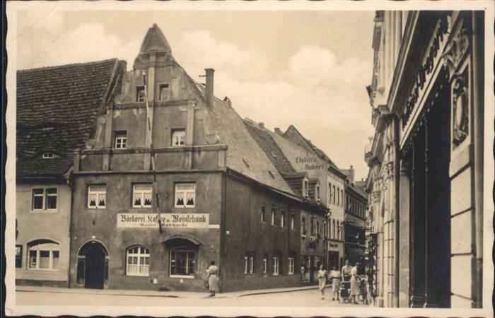 Meissen Elbe Sachsen Meissen Bäckerei Kaffee Weinschank Mart
