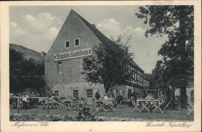 Meissen Elbe Sachsen Meissen Elbe Weinstube Kapitelberg