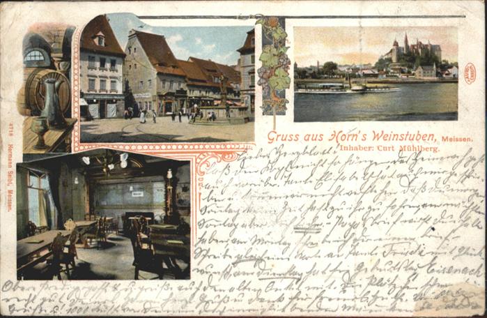 Meissen Elbe Sachsen Meissen Horns Weinstuben