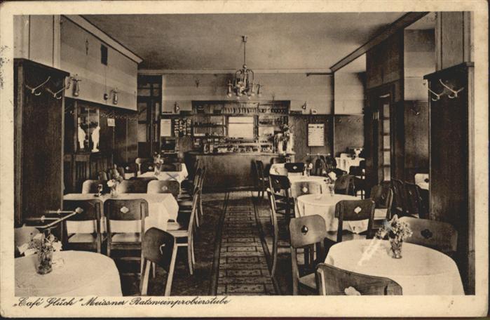 Meissen Elbe Sachsen Meissen Cafe Glück