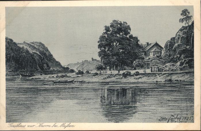 Meissen Elbe Sachsen Meissen Gasthaus zur Knorre