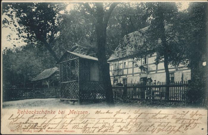 Meissen Elbe Sachsen Meissen Rehbockschänke