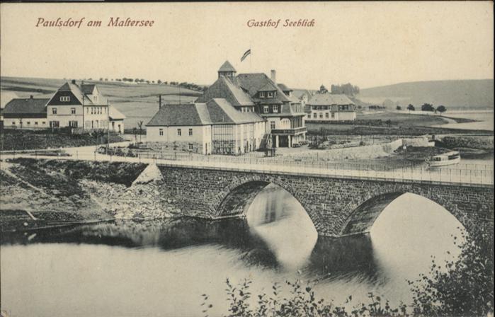 Paulsdorf Dippoldiswalde Maltersee Gasthof Seeblick
