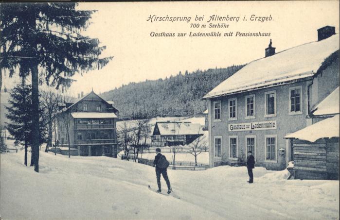 Hirschsprung Altenberg Erzgebirge Gasthaus zur Laden