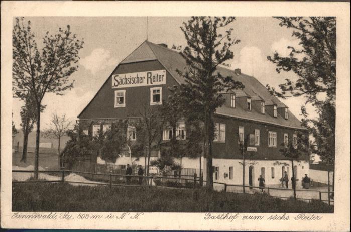 Zinnwald-Georgenfeld Sachsen Gasthof zum sächsischer Reiter