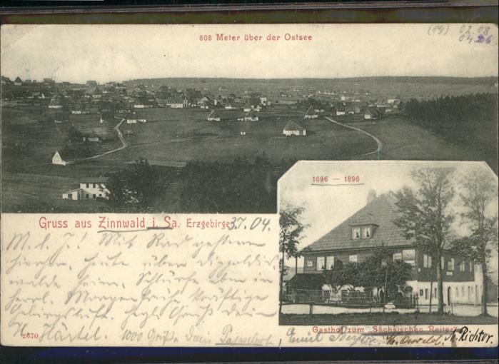 Zinnwald-Georgenfeld Sachsen Erzgebirge Gasthof zum Sächsisc