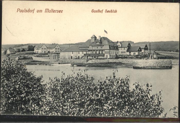 Paulsdorf Dippoldiswalde Maltersee Gasthof Seeblick