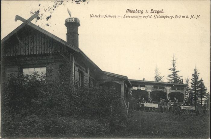 Altenberg Erzgebirge Unterkunftshaus Luisenturm Geisingberg