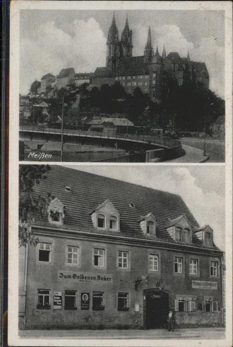 Meissen Elbe Sachsen Meissen Gaststätte zum Goldenen Anker