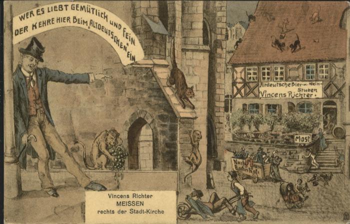 Meissen Elbe Sachsen Meissen Altdeutsche Bierstube Weinstube